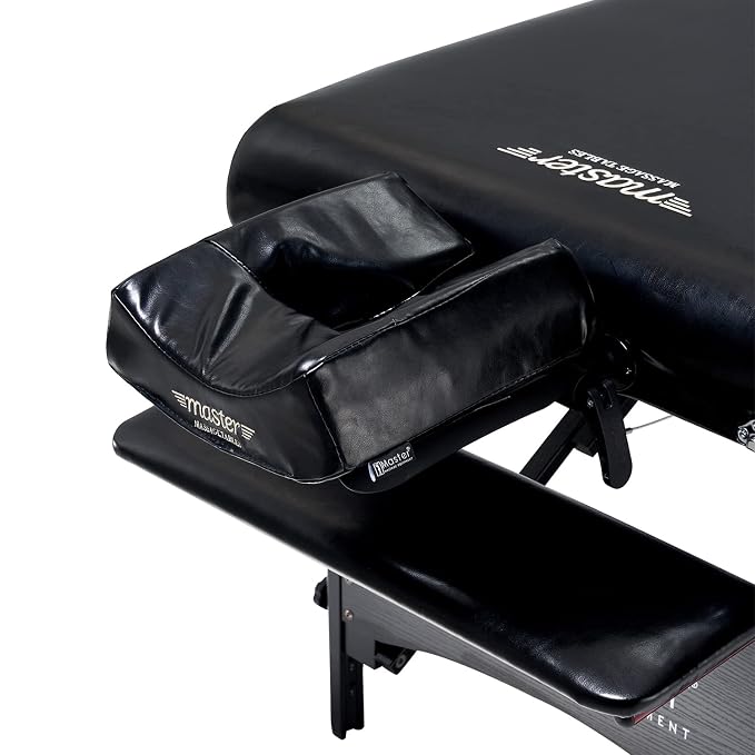 Master Massage 30" Galaxy Professional Portable Massage Table Package with Accessories in Black - Memory Foam Cushioning - Tattoo Table- Spa Salon Beauty Facial Bed