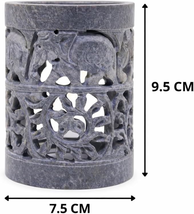 Marble Soapstone Candle Tea Light Holder | Aroma Burner, Oil Diffuser, Wax Burner, Home Decor