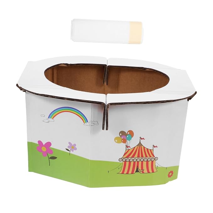 BESTonZON 1pc Portable Foldable Travel Potty Lightweight Travel Toilet for Boys and Girls Compact Design for -up for Outdoor and Home Use