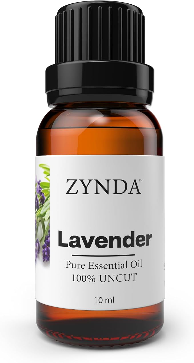 Lavender Essential Oil Pure & 100% Natural – Premium Organic Lavender Oil for Skin, Hair Care, Diffuser & Aromatherapy & Body Massage, Calming Lavenders Extract, 3rd Party Lab Tested – 10ml
