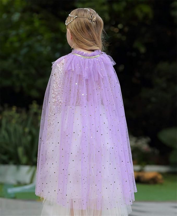 FKKFYY Rainbow Cape Cloak for Girl Princess