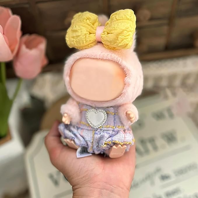 Clothes Fit for 17CM Doll, Fashion Doll Clothes Outfit Set Cute Theme Designer Toys Dress Accessories for Collector Fans Display (M Purple Set)