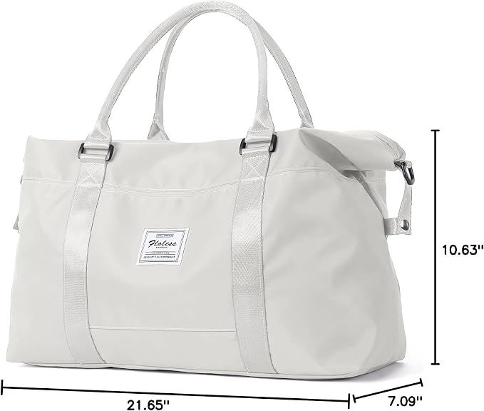 Travel Duffel Bag, Carry On Overnight Weekender Bags for Women | Travel Bag with Wet Pocket & Trolley Sleeve, For Spirit Airlines 18x14x8 Personal Item Bag