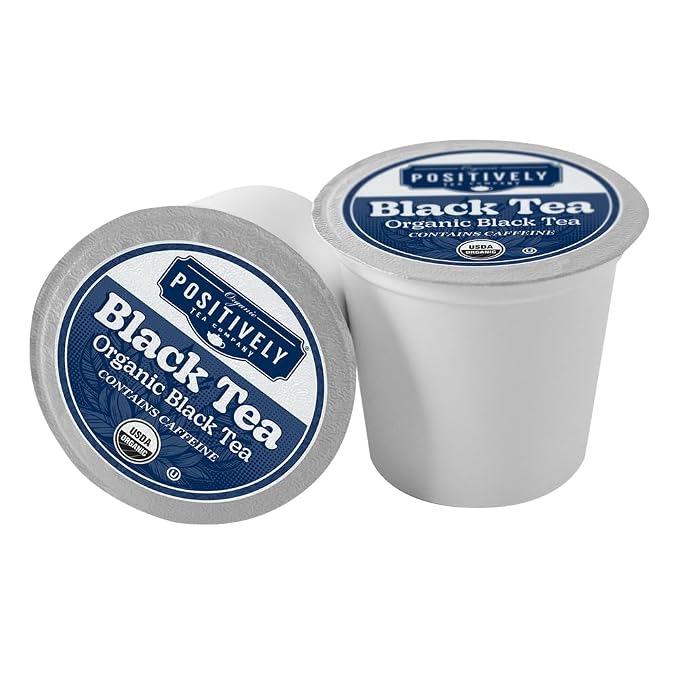 Organic Positively Tea Company, Organic Black Tea, K-Cup Compatible, 24 Pods