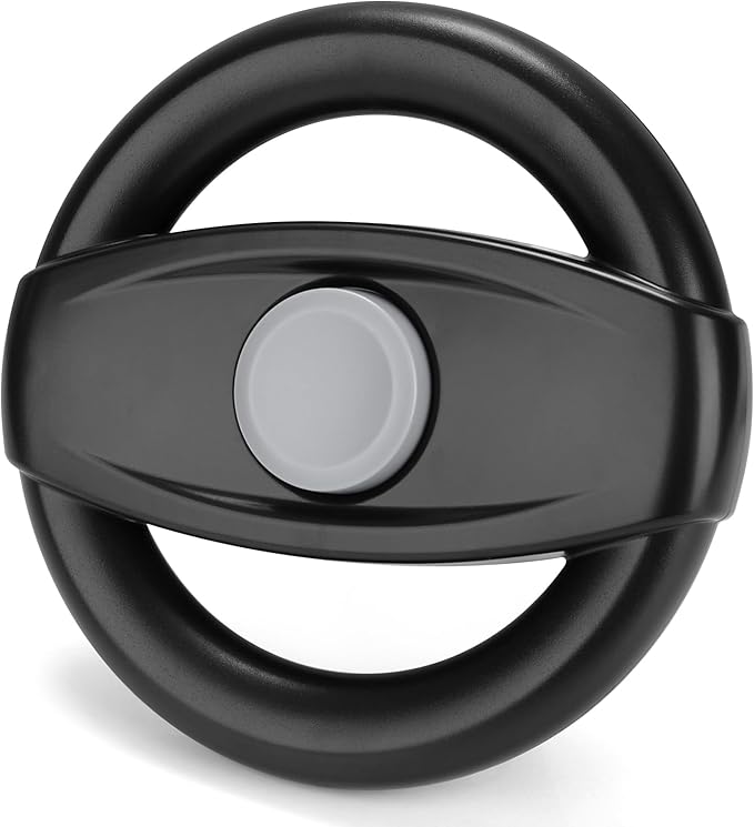 Accmor Stroller Steering Wheel Toy, Pretend Driving Simulated Steering Wheel for Stroller Shopping Carts Universal Detachable Funny Toy Attachment Accessories