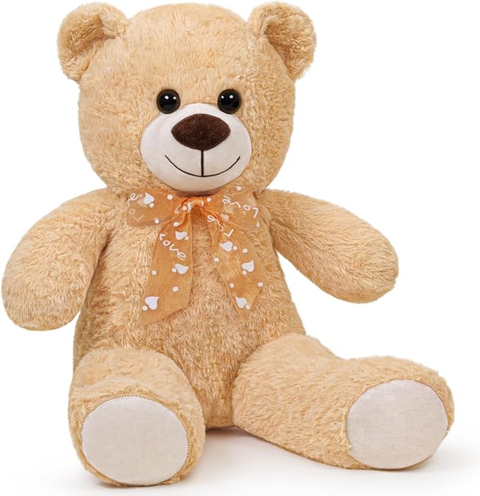 Teddy Bear Stuffed Animal 16'' Small Teddy Bear Plush Toy Gift for Valentine Christmas Birthday Light Brown