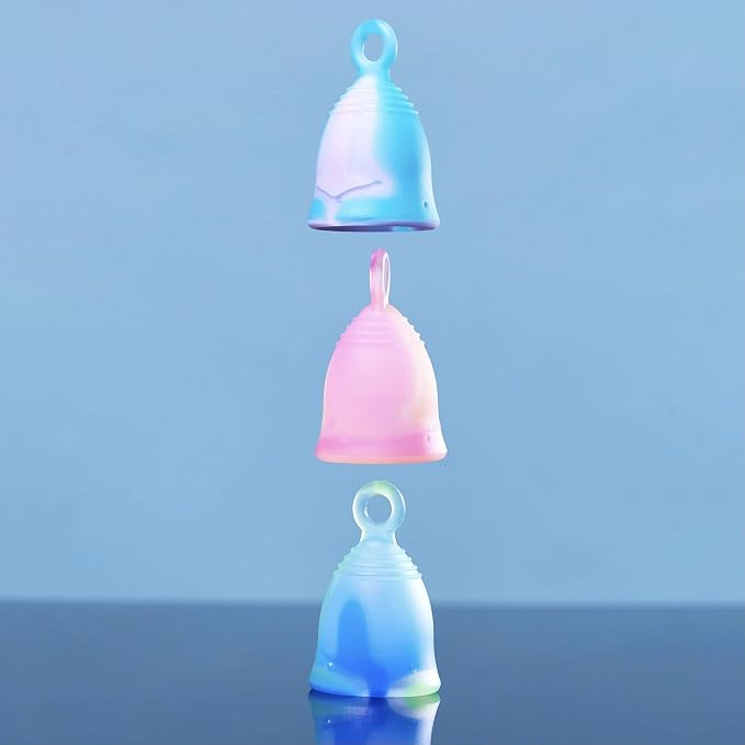 Peachlife Mini Ring Menstrual Cup – Small, Extra Firm | Reusable Silicone Tampon & Pad Alternative with Loop Pull Stem for Easy Removal | Leak-Proof Period Protection with Peachcup