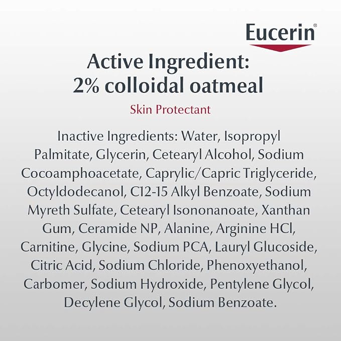 Eucerin Baby Eczema Relief Cream Body Wash, Fragrance Free Eczema Body Wash for Babies with Colloidal Oatmeal, 13.5 Fl Oz Bottle (Pack of 12)