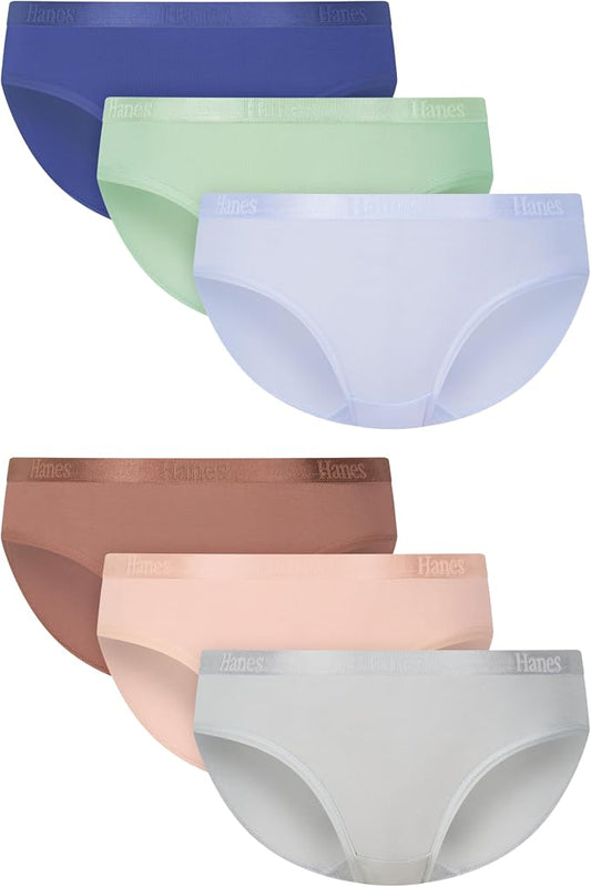 Hanes Girls' Period Underwear Boxer Briefs, Comfort Period Boxer Brief Panties for Girls, Moderate Protection