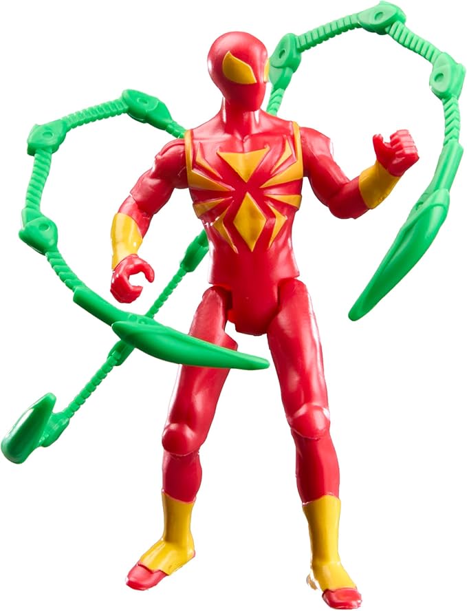 SPIDER-MAN Marvel VenomVersus Epic World of Action, Miles Morales, Iron Spider & Venom, Superhero Toys, Action Figure 4-Pack (Amazon Exclusive)