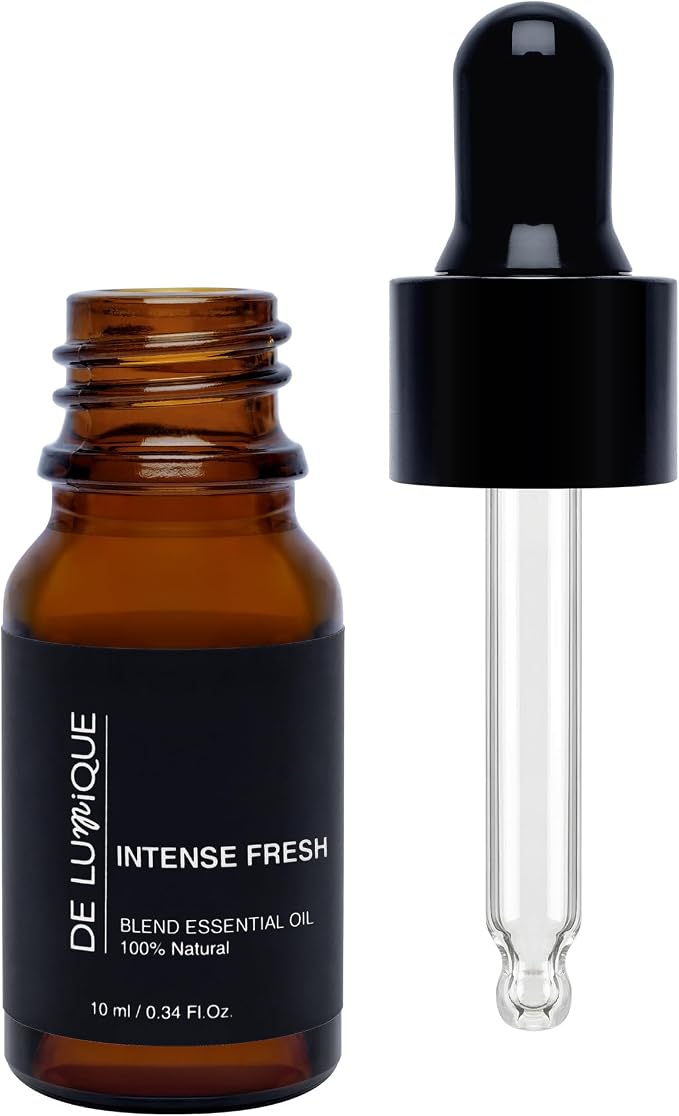 Intense Fresh Scent DE LUmiQUE Calming Essential Oil Blend, 100% Natural Aromatherapy Grade, 10ml / 0.34 Fl Oz
