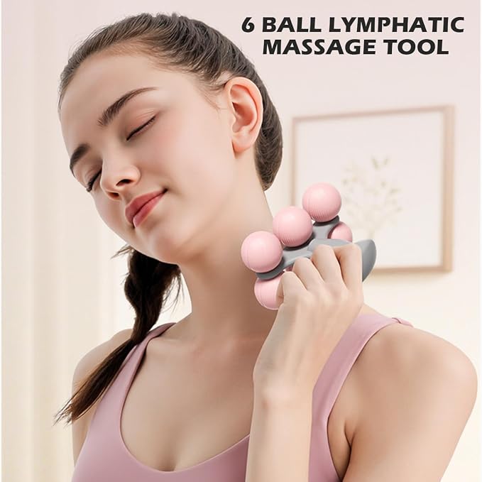 Lymphatic Drainage Massager, Promote Lymph Circulation & Enhance Metabolism, Body Massage Tools for Relieve Muscle Stiffness
