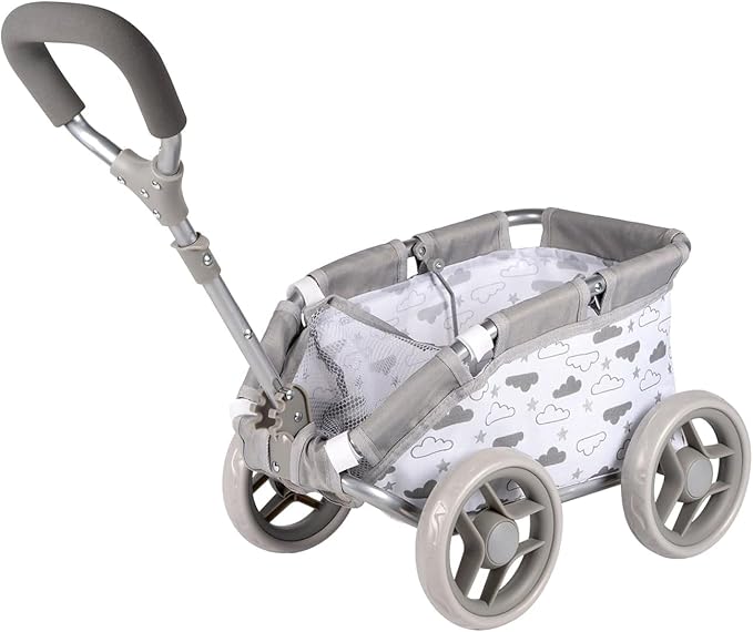 ADORA Baby Doll Wagon - Rainbow Zig Zag, Doll Accessories, Doll Accessory for Toddlers Medium