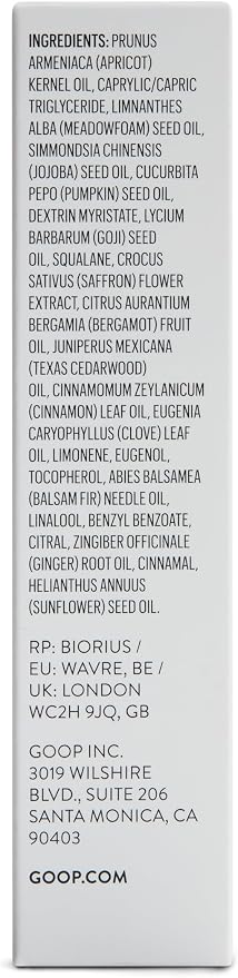 goop Wellness Sex Oil | Mess Free for Couples Massage or Self Care | Squalane, Saffron Extract, & Goji Berry | Cinnamon, Clove, & Ginger Root Scented | Jelly Texture | Silicone Free | 2 fl oz