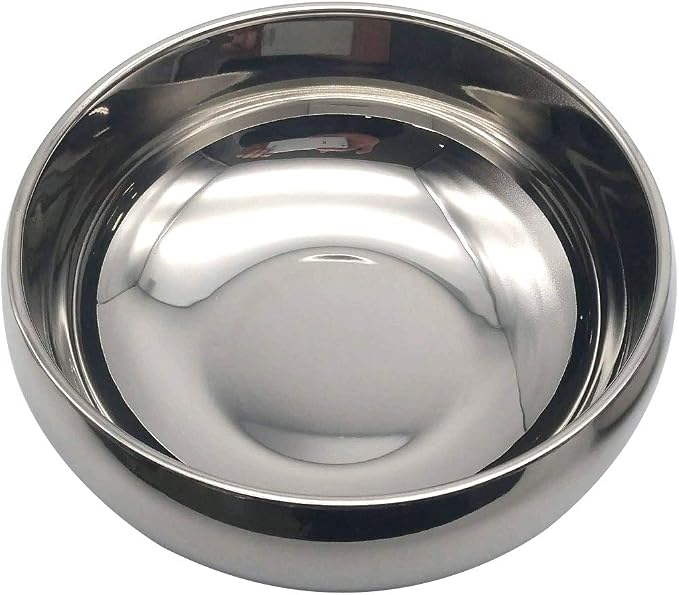 GARASANI Kitchen Tableware Stainless Steel Round Korean Traditional Rice Bowl With Lid Soup Bowl Set Vacuum Insulated Double Wall Metal Dinnerware