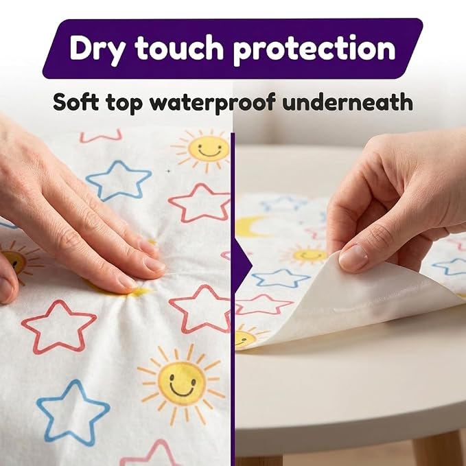 Mighty Clean Baby 44-Pack Disposable Toilet Seat Covers - XL Waterproof Potty Covers for Toddlers, Kids & Adults - Travel, Public Restrooms, Airplane, Potty Training