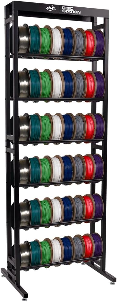 MVP Disc Sports Disc Station Disc Storage Rack (Choose Your Size and Color)