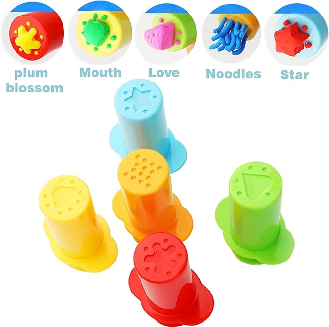 Unleash Creativity with 14 Pcs Play Dough Tools Sets Dough Accessories.Ideal as a Gift for Kids Aged 3-4-8 Years