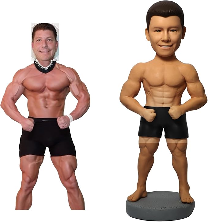 Custom Bobblehead Action Figure, Personalized Full Body Figurine