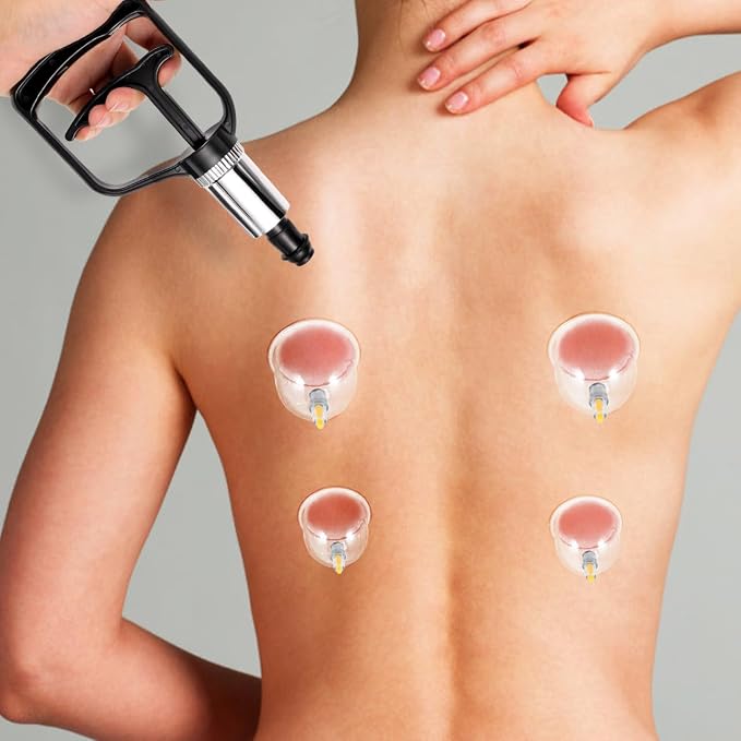 Garneck Manual Cupping Pump Handheld : Vacuum Suction Hand Replacement Pump for Cupping Therapy Back Massage - Adjustable Pressure Suction for Home Salon Spa Use