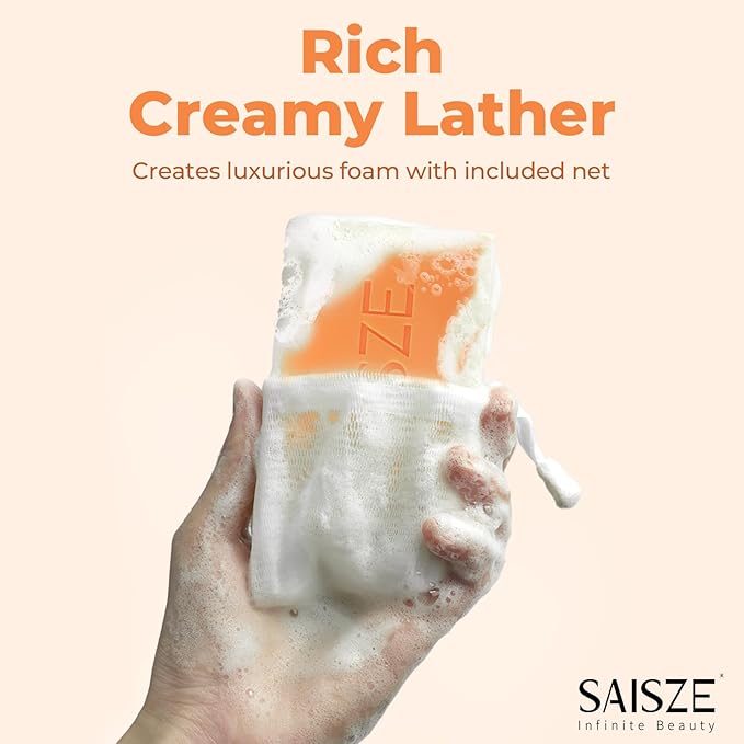 Turmeric Soap, Kojic Acid Soap Bar, 4oz x 2 BARS, Kojic Acid and Turmeric Soap Dark Spots Remover for Face and Body, Brightening, Hyperpigmentation