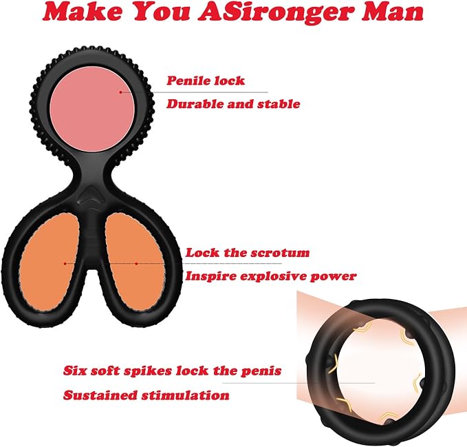 Sex Toys Penis Ring Silicone Cock Rings for Men Set with 4 Different Sizes for Erection Enhancing,Long Lasting Stronger Sexual Stimulation Glans Ring,Adult Toys for Couples Pleasure