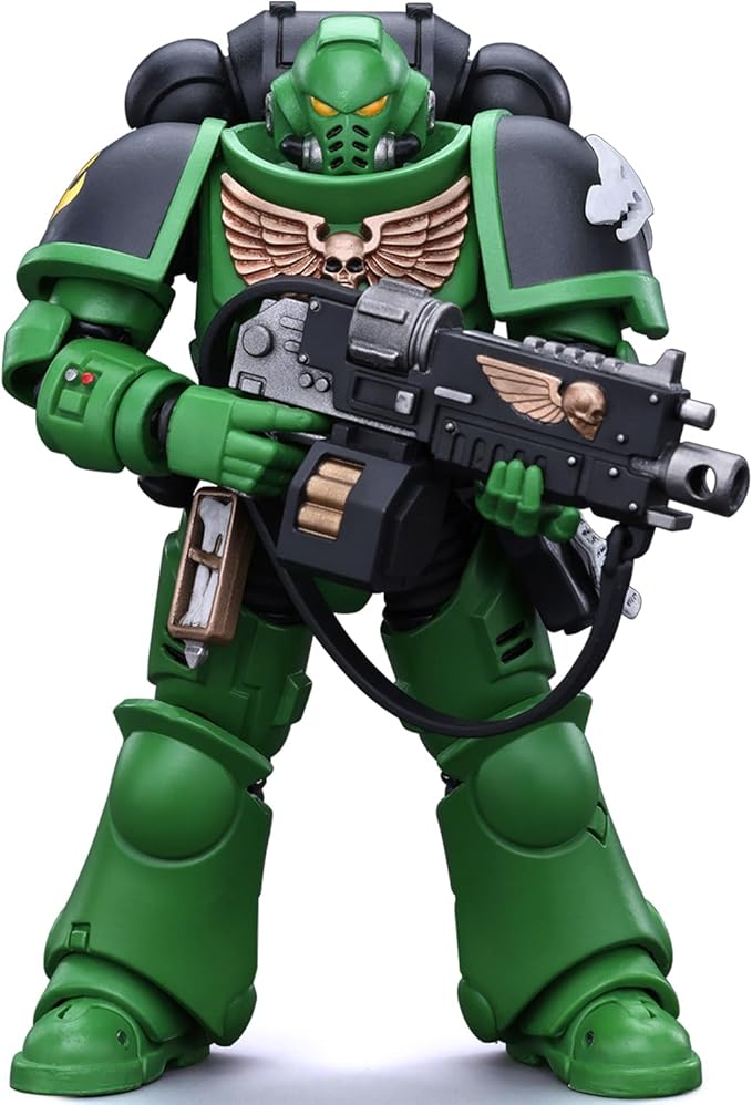 JOYTOY Warhammer 40K 1/18 Action Figures - Salamanders Intercessors Brother Haecule Perfect for Collectors & Decor - Ideal Gift for Birthdays/Christmas - Character Figure - JT5222