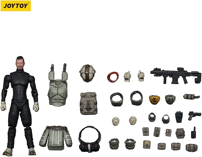 JOYTOY Battle for The Stars Action Figure 1/25 Fear XS-01 Night Raid Type-Pilot-Fear XS-02-Fear XS-03 Assault Type-Pilot 3PCS Collection Models Birthday Gifts