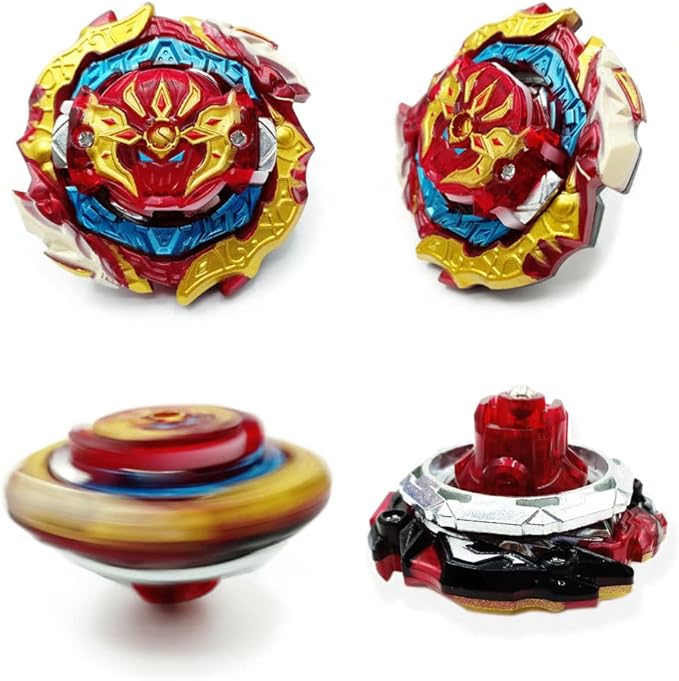 Bey Battling Top Burst Gyros Toy Set Toy Gift for Children Boys Ages 6 8 10 12+ Combat Battling Game 10 Burst Spinning Tops 3 Two Way Launchers Grip Starter