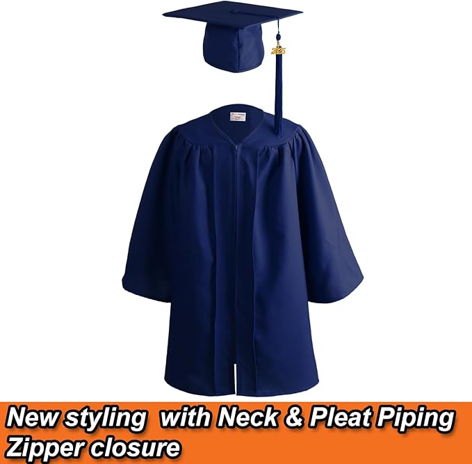 OSBO GradSeason Unisex Matte Kindergarten Graduation Gown Cap Tassel Set 2025