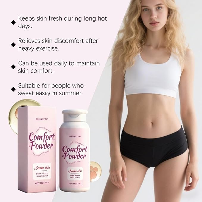 Women's Body Comfort Powder - Talc-Free Dusting Powder with Light Scent, 3.53oz | Moisture Absorbing Powder for Post-Shower & Post-Workout Freshness, Stays Dry & Comfortable All Day (3)