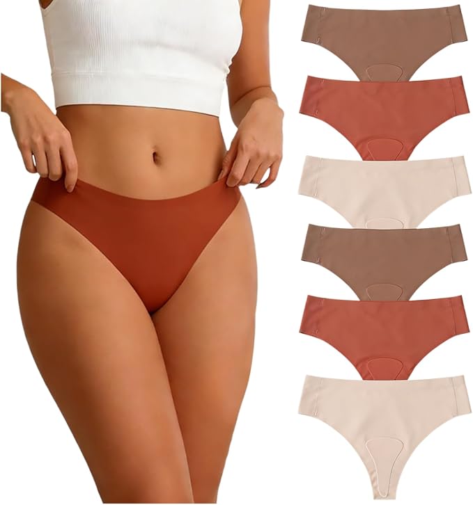 Camel Proof Underwear for Women Low Waist Seamless G-string Gym No Show Thong Panty Liners Concealer Thongs