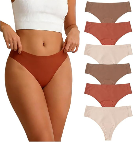 Camel Proof Underwear for Women Low Waist Seamless G-string Gym No Show Thong Panty Liners Concealer Thongs