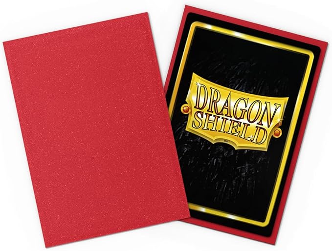 Dragon Shield | Japanese Size Card Matte Sleeves | 60 CT - Smooth & Tough Premium TCG Sleeves - Compatible with Yu-Gi-Oh, Naruto, Cardfight & Vanguard | Ruby