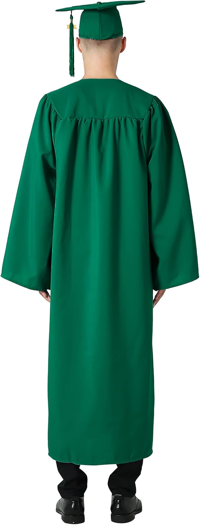 GraduationMall Matte Graduation Gown Cap Tassel Set 2025 for High School and Bachelor