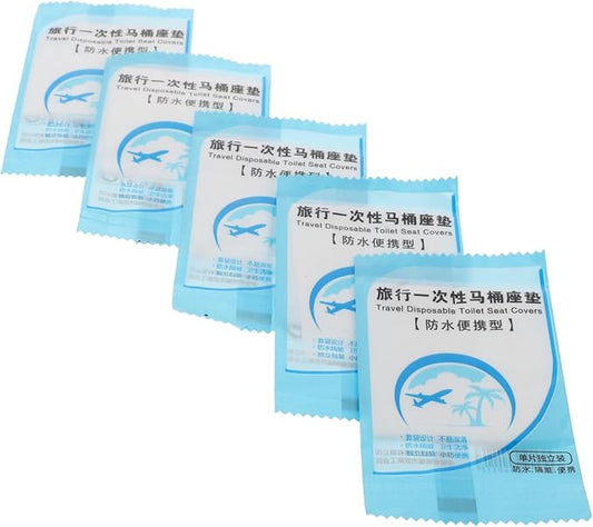 2bags Disposable Toilet Seat Covers Thickened Cushions for Travel Individually Wrapped Portable Toilet Pads for Cleanliness and