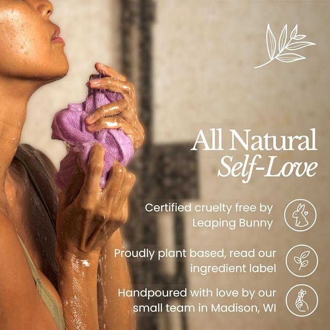 Bare Botanics Non-Toxic Yuzu Mandarin 9oz Soy Candle - 100% Plant-Based Fragrance Oils - Handpoured in WI - 40+ Hrs