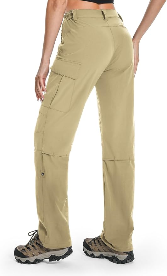 Moosehill Women's Hiking Pants Lightweight Quick Dry Water Resistant Cargo Travel Work Summer Pants for All Seasons