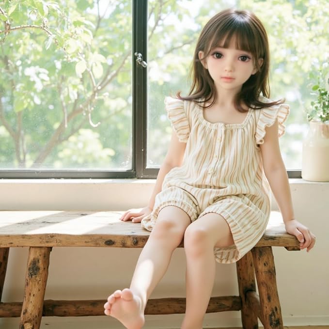 Silicone Seamless Female Action Figure, Flexible Female Figure 42.5inches Suitable for Cosplay Doll/Photography/Art, TPE Body and Head, Including Random Hair and Clothes (108CM Natural fair Skin)