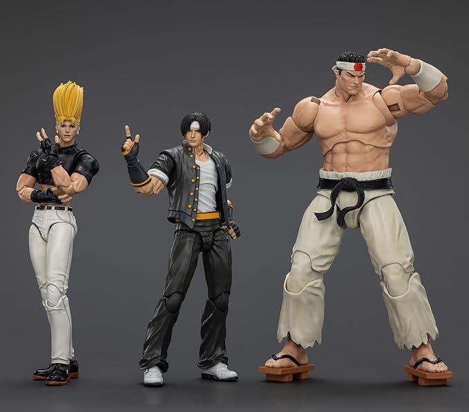 JOYTOY SNK 1/18 Action Figure KOF 98UM Hero-3PCS Collection Model Birthday Gift