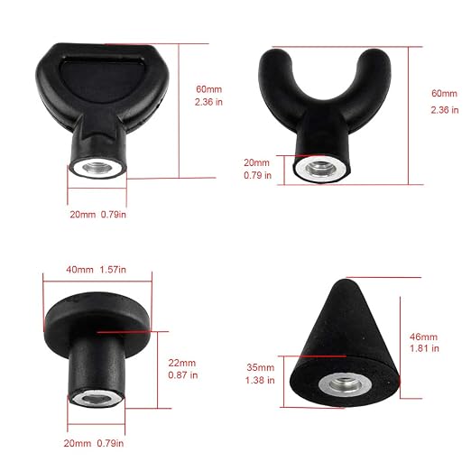 9pcs Jigsaw Massage Adapter Bits Attachment Tips Percussion Massager Ball Heads for Muscle Relaxation