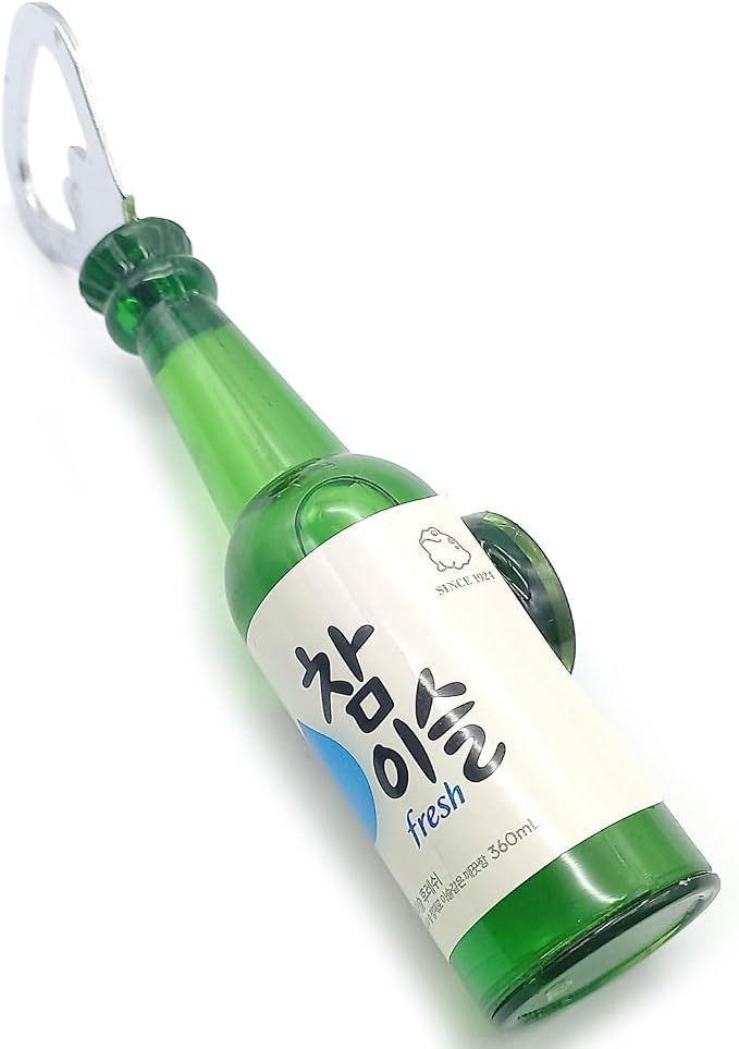 Creative Korea Soju Shape Bottle Opener Kitchen Accessories Fridge Magnets (E)