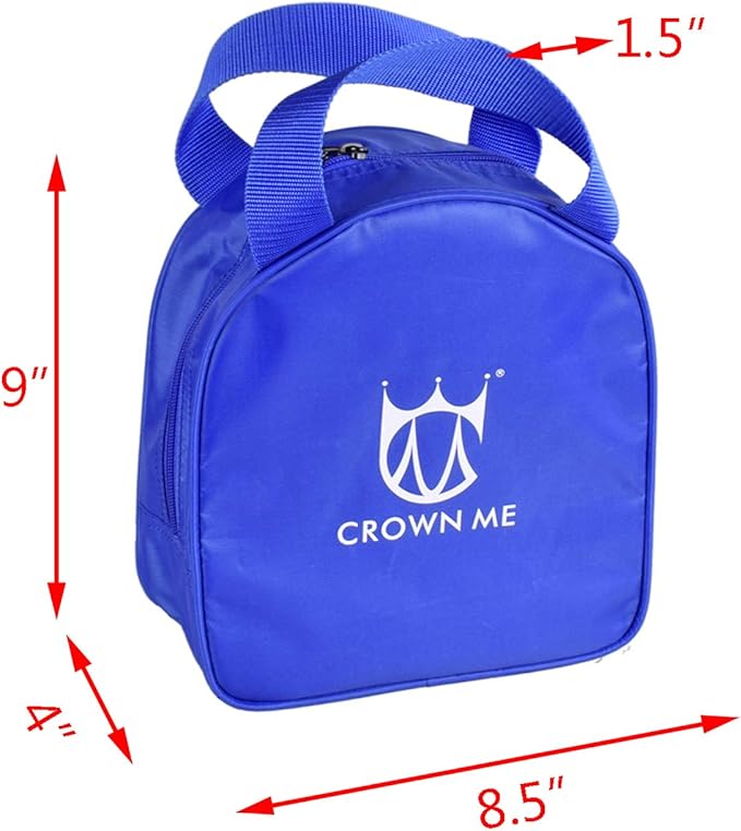 CROWN ME Disc Golf Set with 6 Discs and Starter Disc Golf Blue Bag