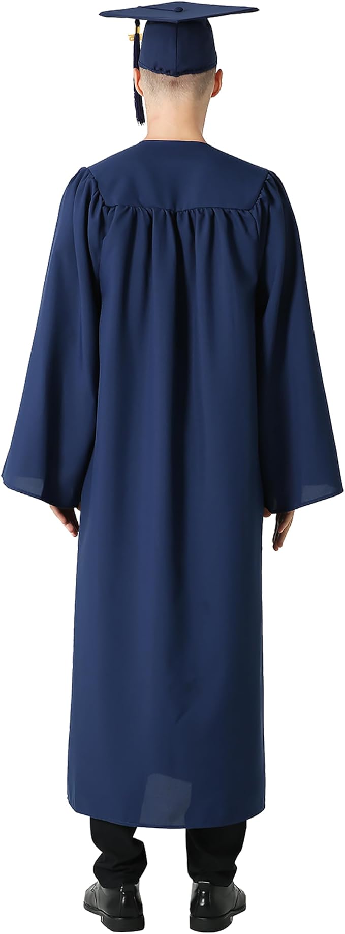 GraduationMall Matte Graduation Gown Cap Tassel Set 2025 for High School and Bachelor