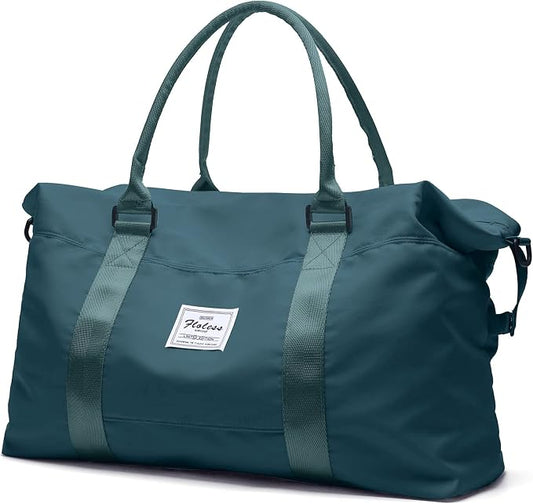 Travel Duffel Bag, Carry On Overnight Weekender Bags for Women | Travel Bag with Wet Pocket & Trolley Sleeve, For Spirit Airlines 18x14x8 Personal Item Bag