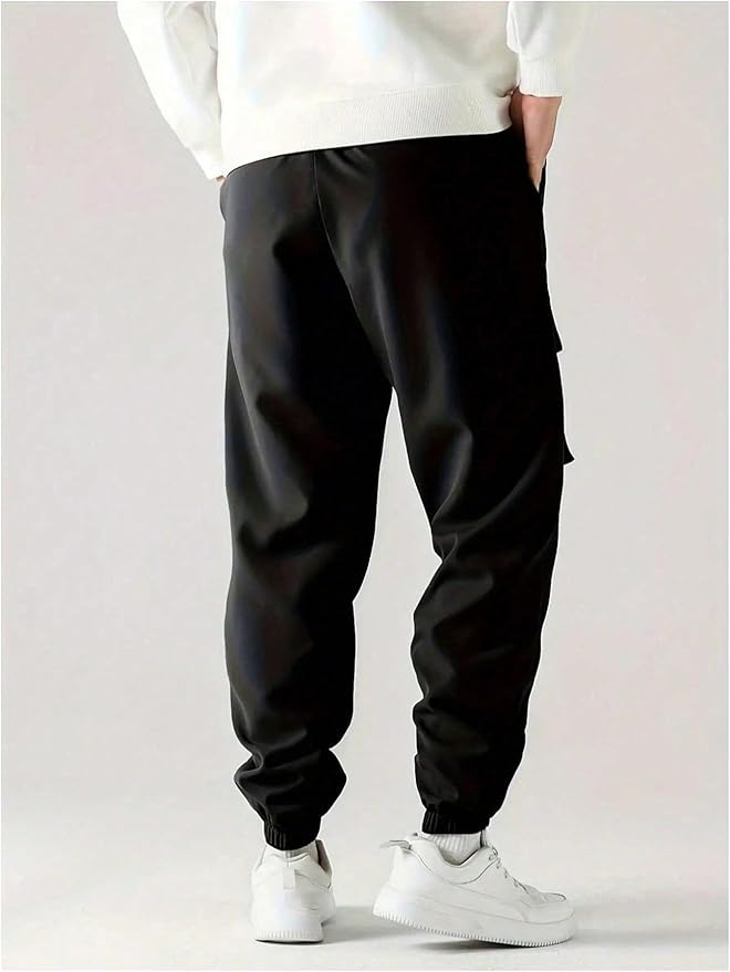 GORGLITTER Boy's Cargo Pants Casual 2 Piece Elastic Waist Hiking Going Out Khaki Pants Joggers with Pockets Clothes
