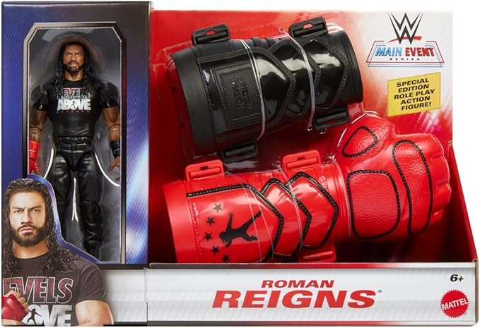 WWE Main Event Series Roman Reigns Special Edition Role Play Action Figure and Gauntlet Set
