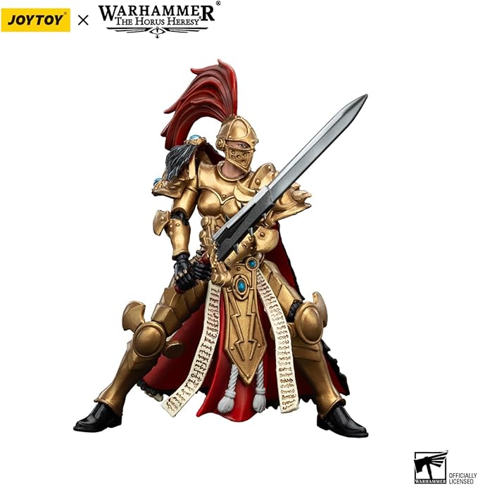 JOYTOY Warhammer Horus Heresy Sisters of Silence White Falcons Vigilator Cadre Vigilator Mistress 1:18 Scale 4.17in Action Figure Mecha Joy Toy Collection Model
