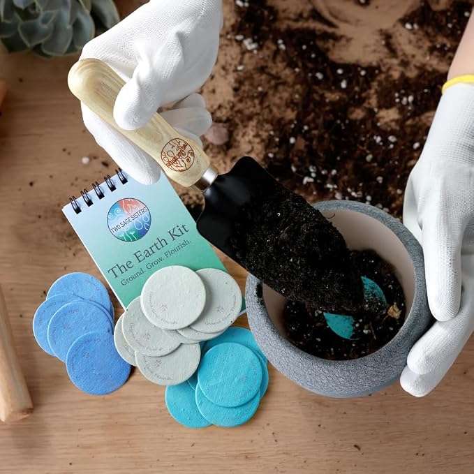 The Earth Kit - Bury Negative Thoughts for Relaxation - Give The Gift of Peace of Mind - Self Care Kit by Two Sage Sisters
