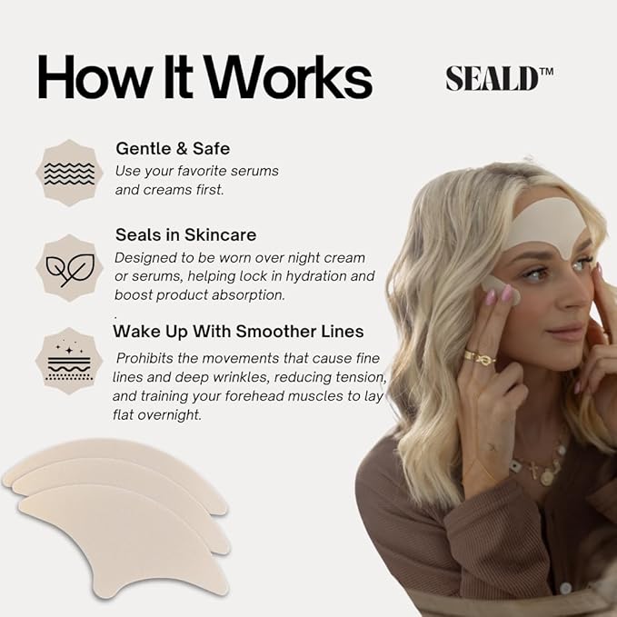 SEALD™ Forehead Tape – Wrinkle Smoothing Patches